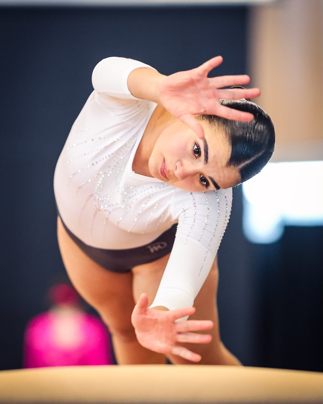 Alpha gymnastic athlete at provincial competitive tournament